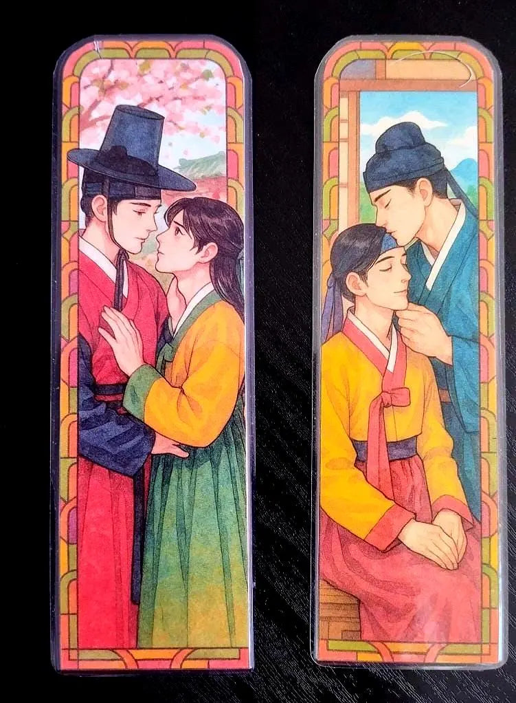 🌸 Marque-pages Yaoi / BL – 17,5 x 5,5 cm – Finition plastifiée 🌸