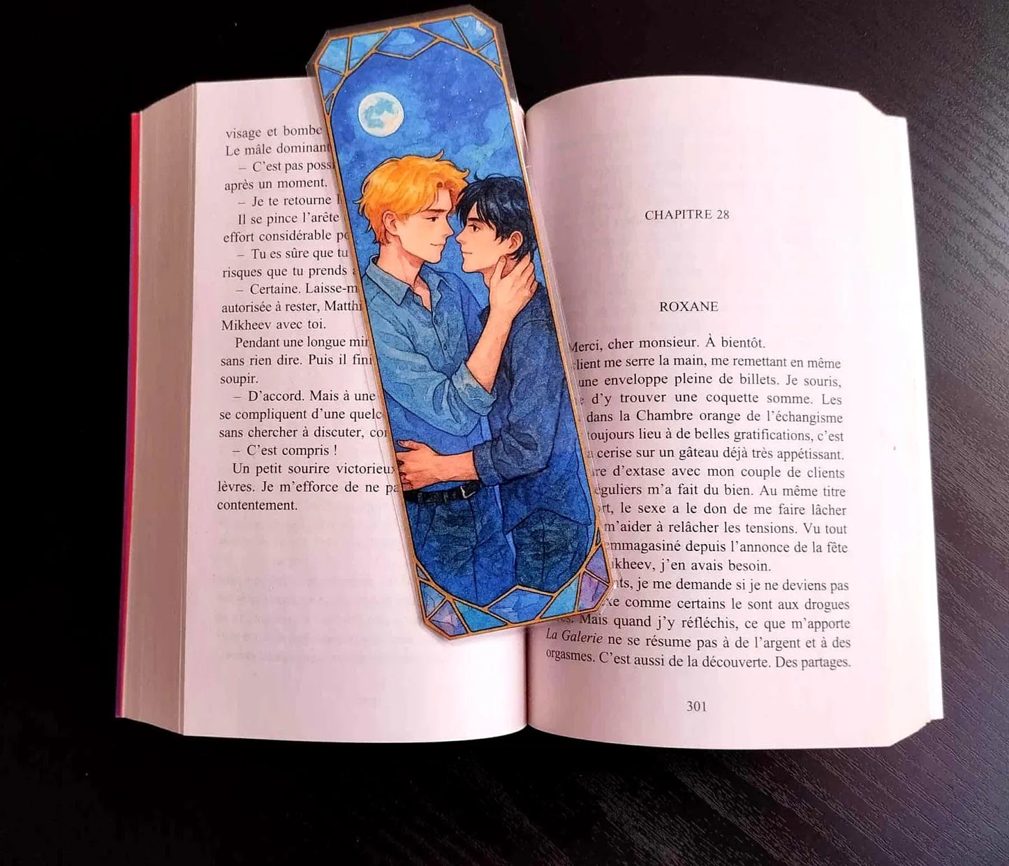 🌸 Marque-pages Yaoi / BL – 17,5 x 5,5 cm – Finition plastifiée 🌸