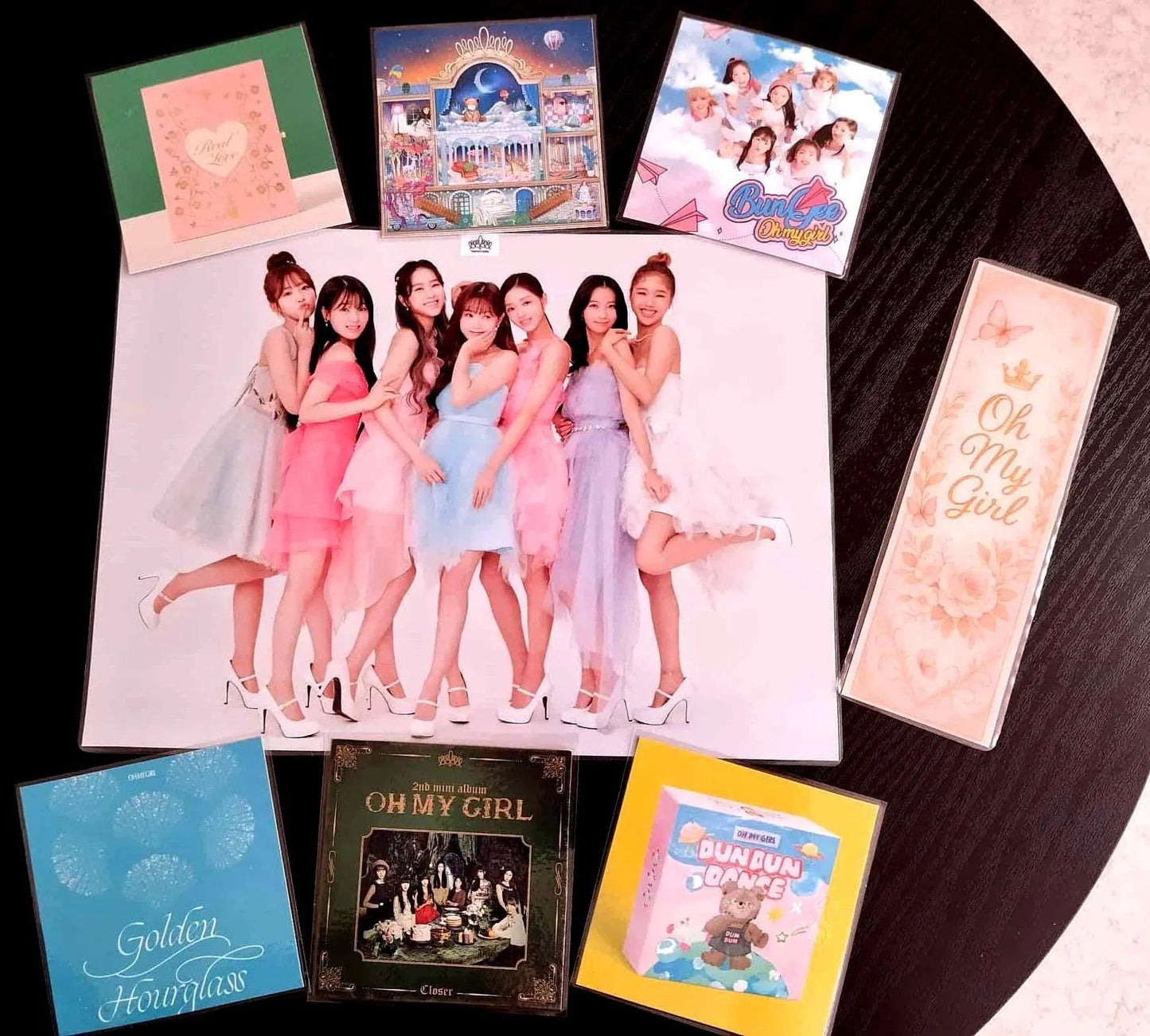 Pack décoration K POP Oh My Girl cadeau fan + marque pages