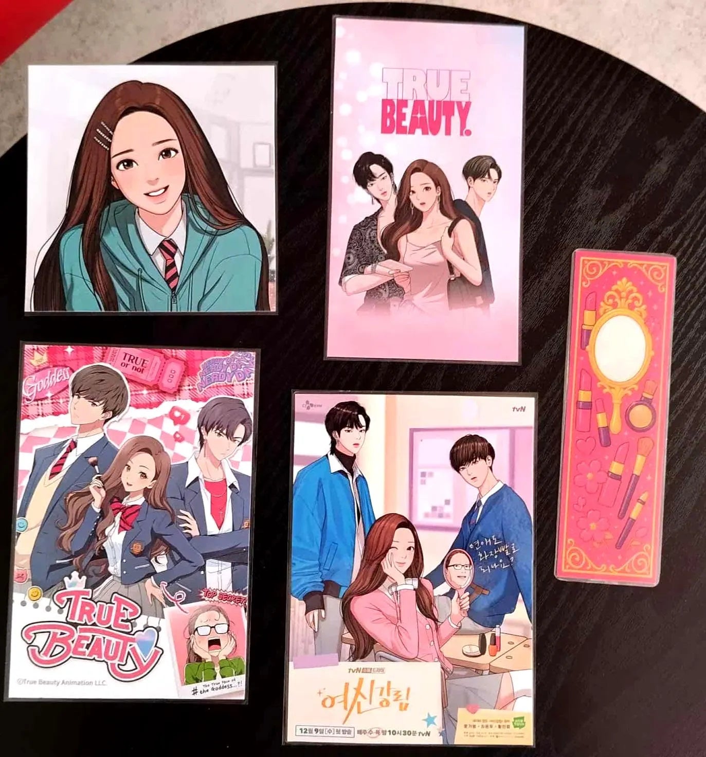 Pack Décoration Webtoon – True beauty + Marque pages
