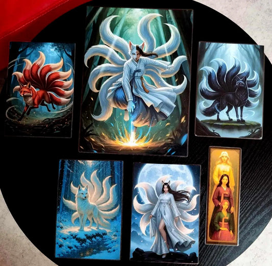 Pack décoration mural – Créature & Folklore de Corée du Sud GUMIHO+ marque-page assorti