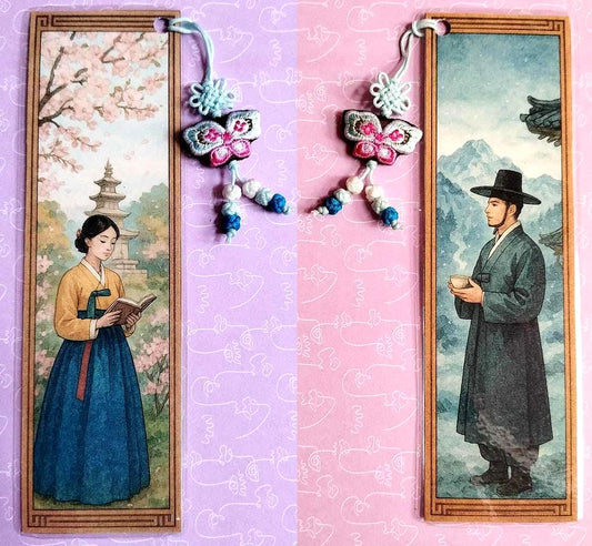 main picture of korean bookmark hanbok norigae k drama k pop k culture wonderful gift