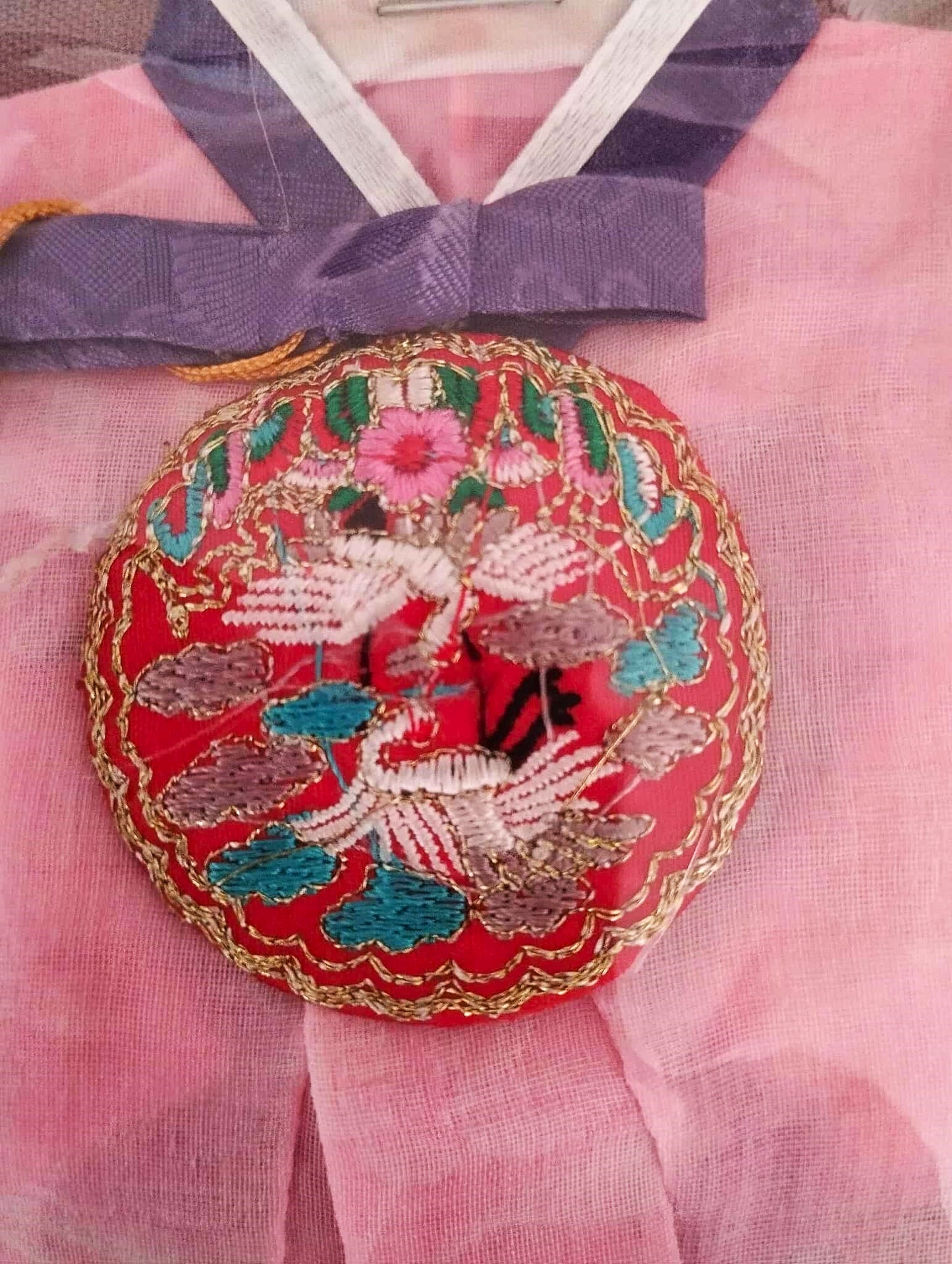 Mini Hanbok coréen traditionnel décoratif venu d' Hahoe village