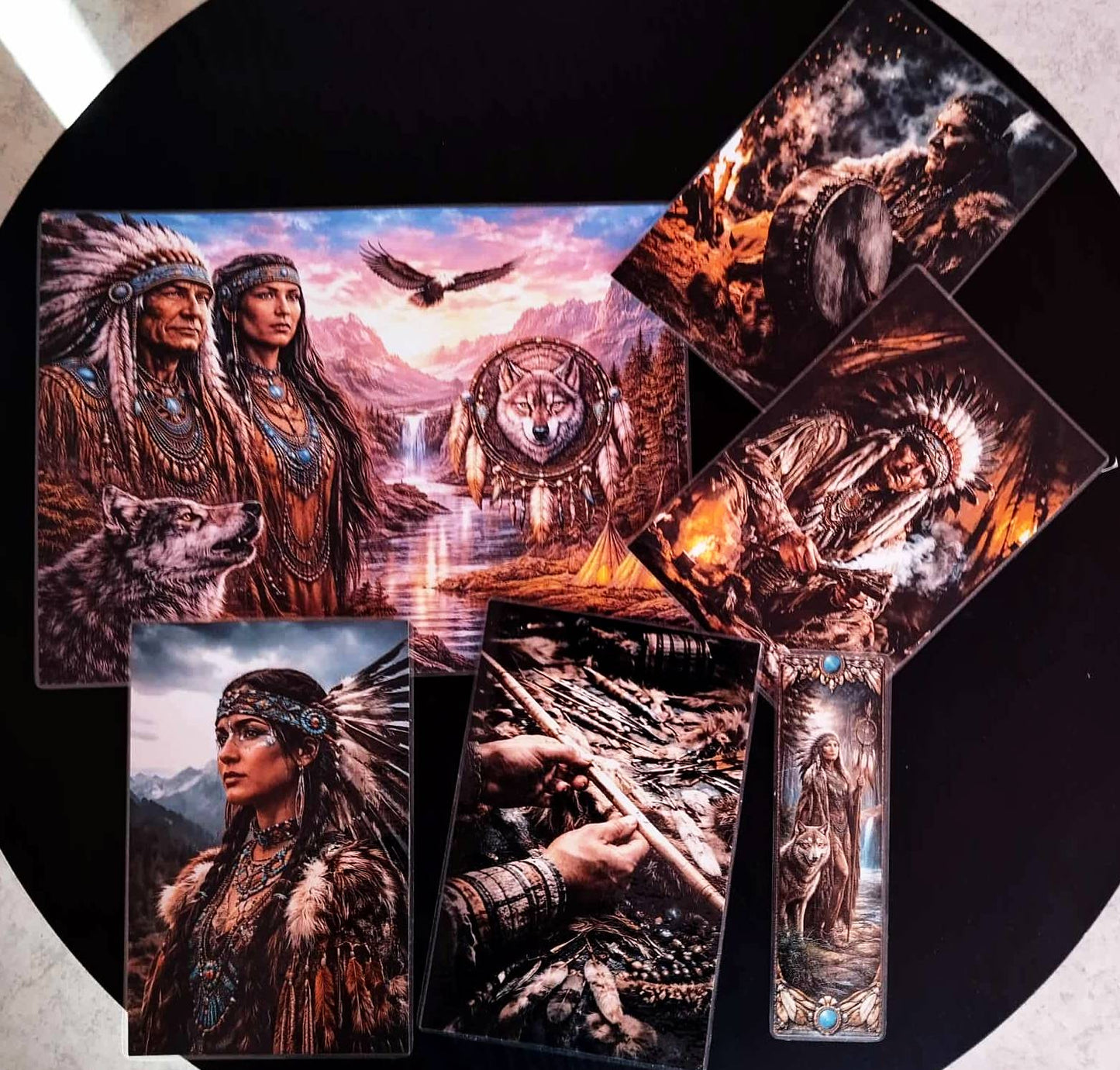 image principale de pack décoration amerindiens plus marque page assorti