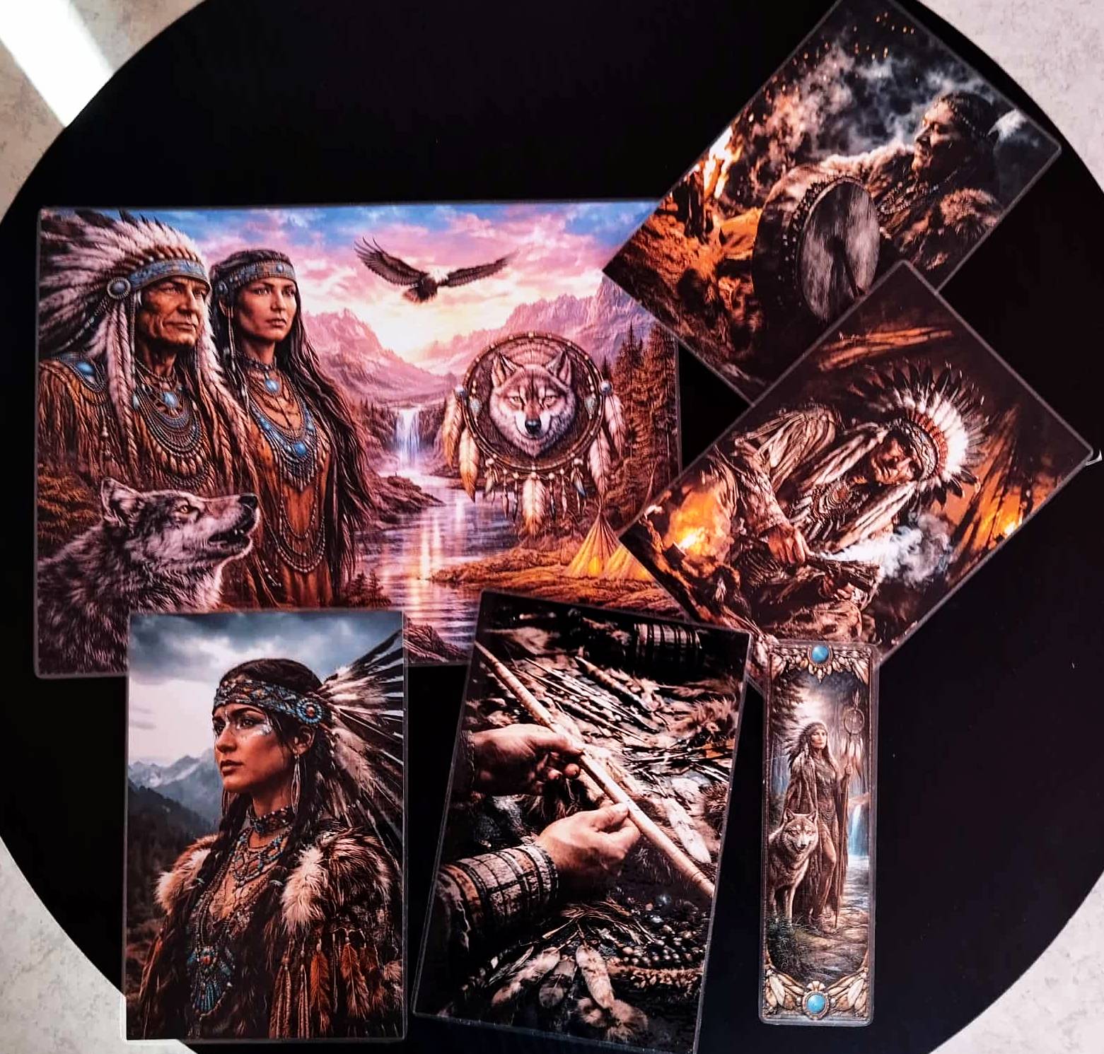 image principale de pack décoration amerindiens plus marque page assorti