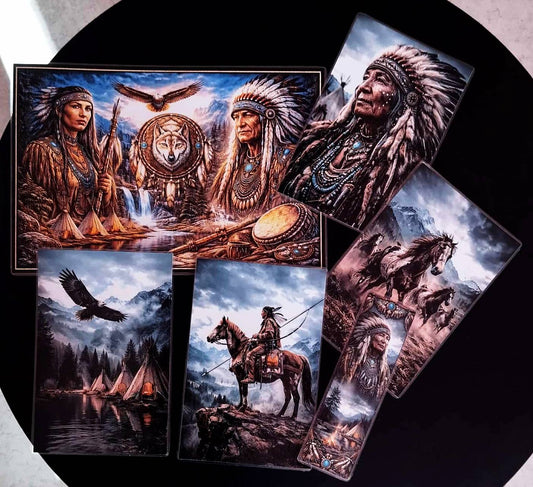 image principale de pack décoration amerindiens plus marque page assorti