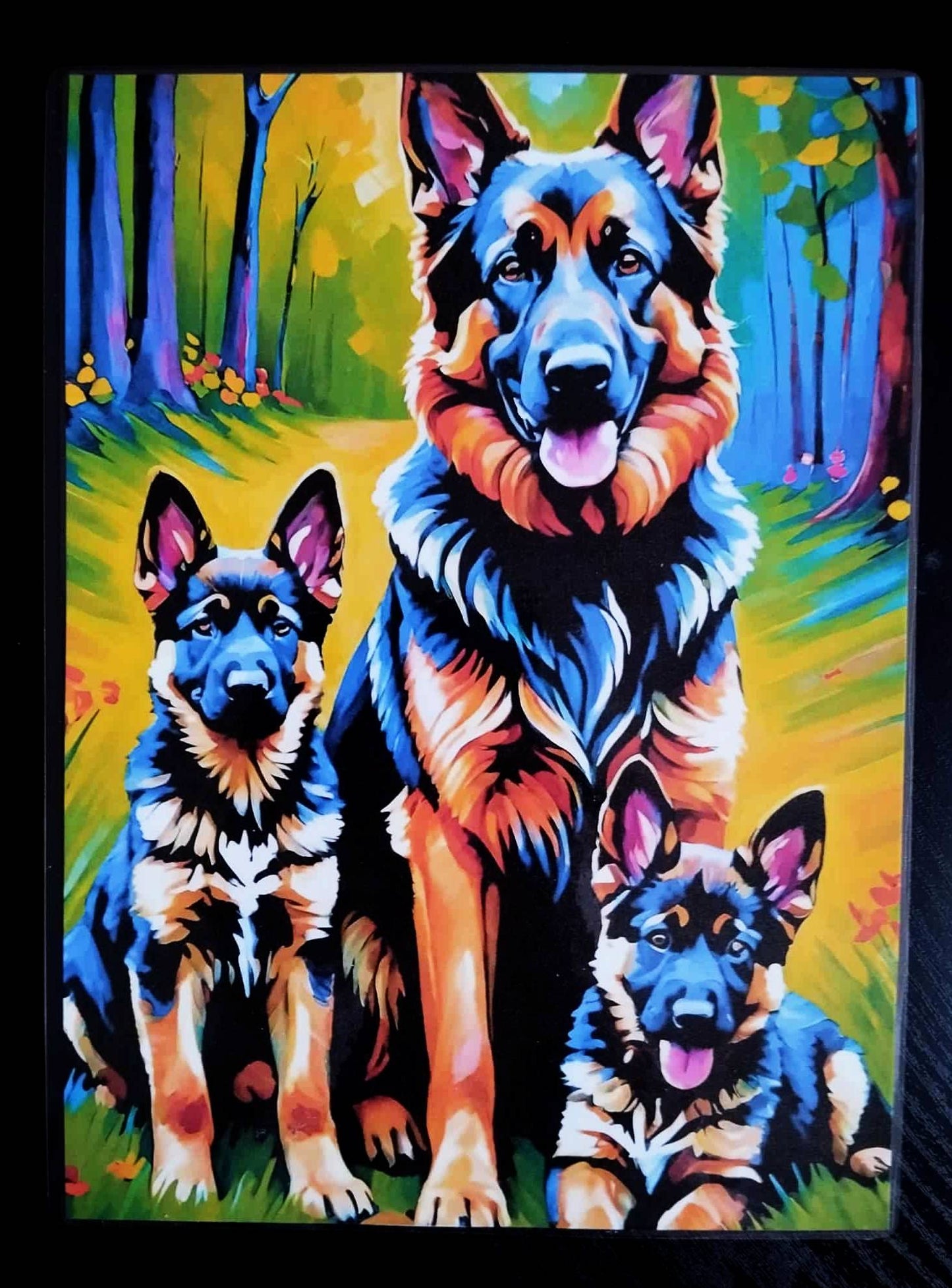 Pack décoration Les chiens LE BERGER ALLEMAND