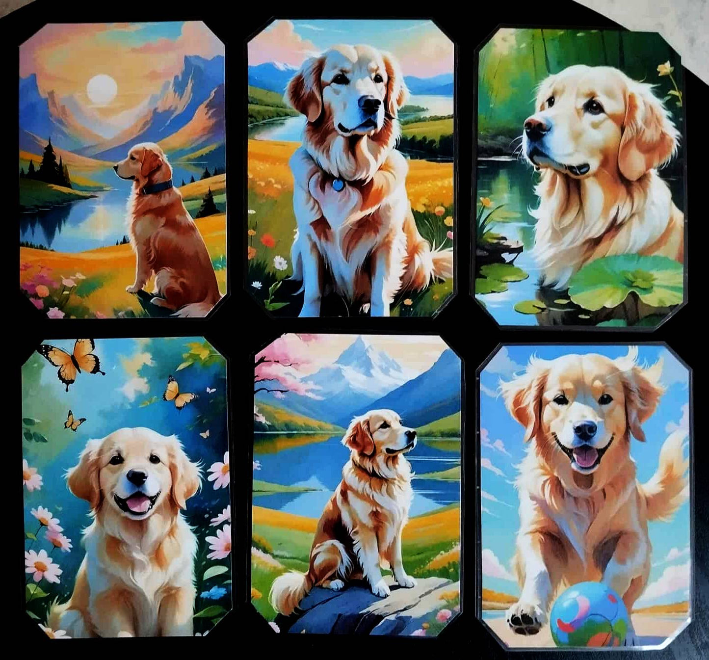 Pack décoration  Les chiens LE GOLDEN RETRIEVER