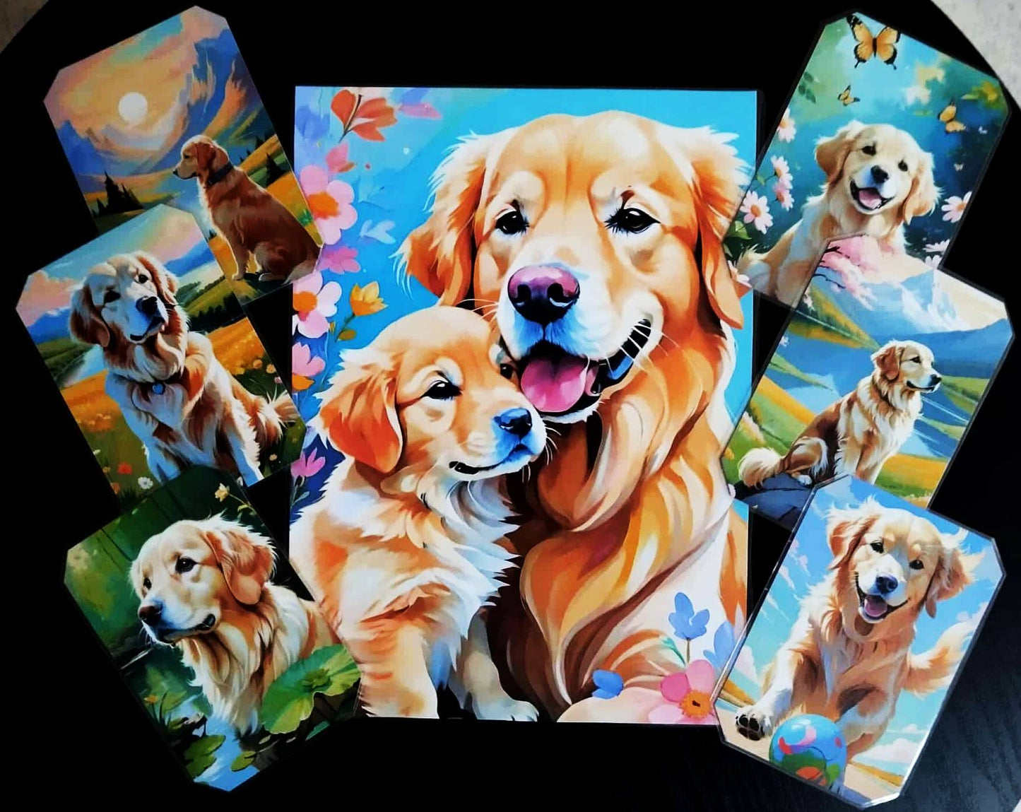 image principale de pack décoration les chiens le golden retriever