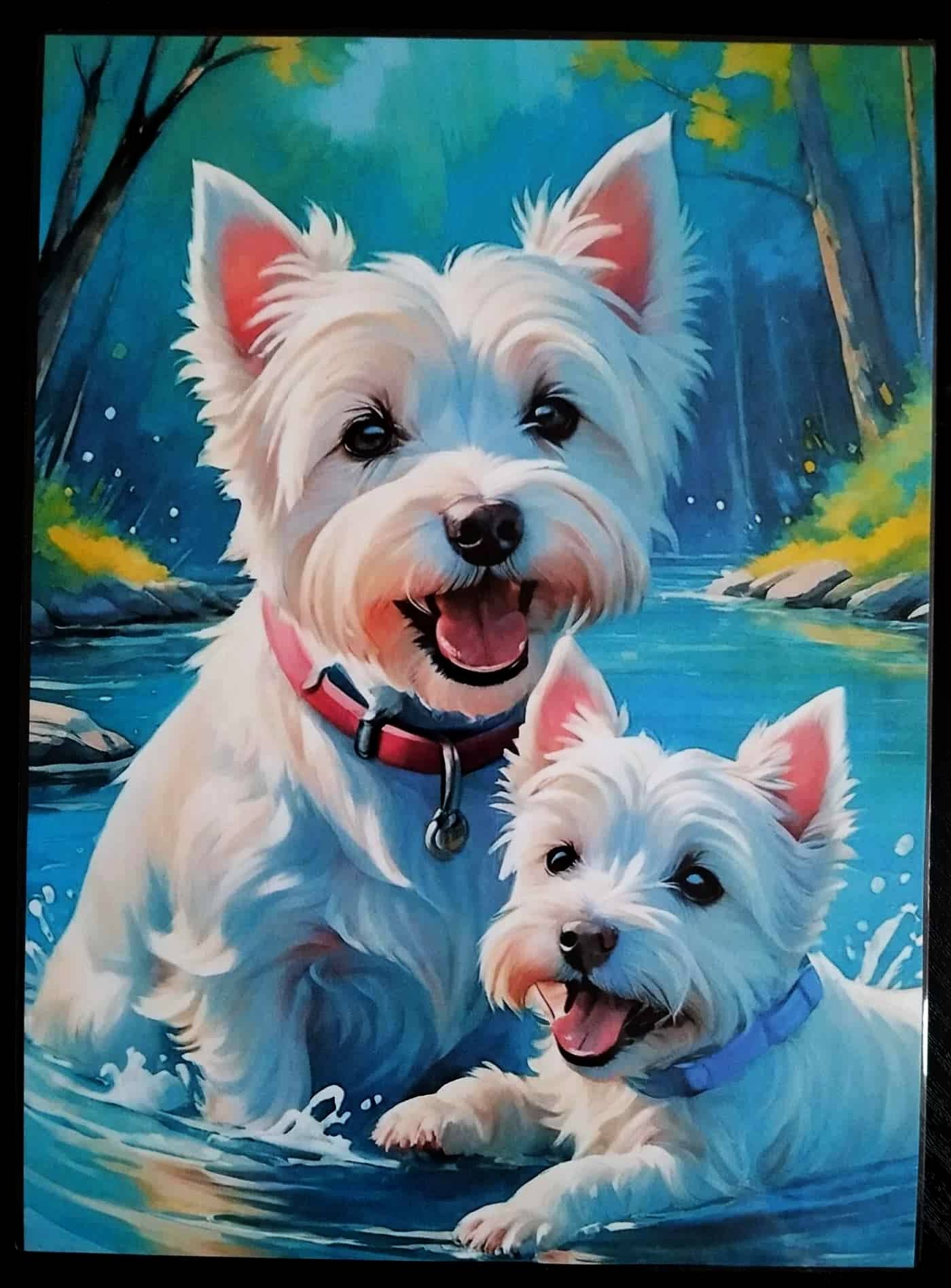 Pack décoration  Les chiens LE WESTIE