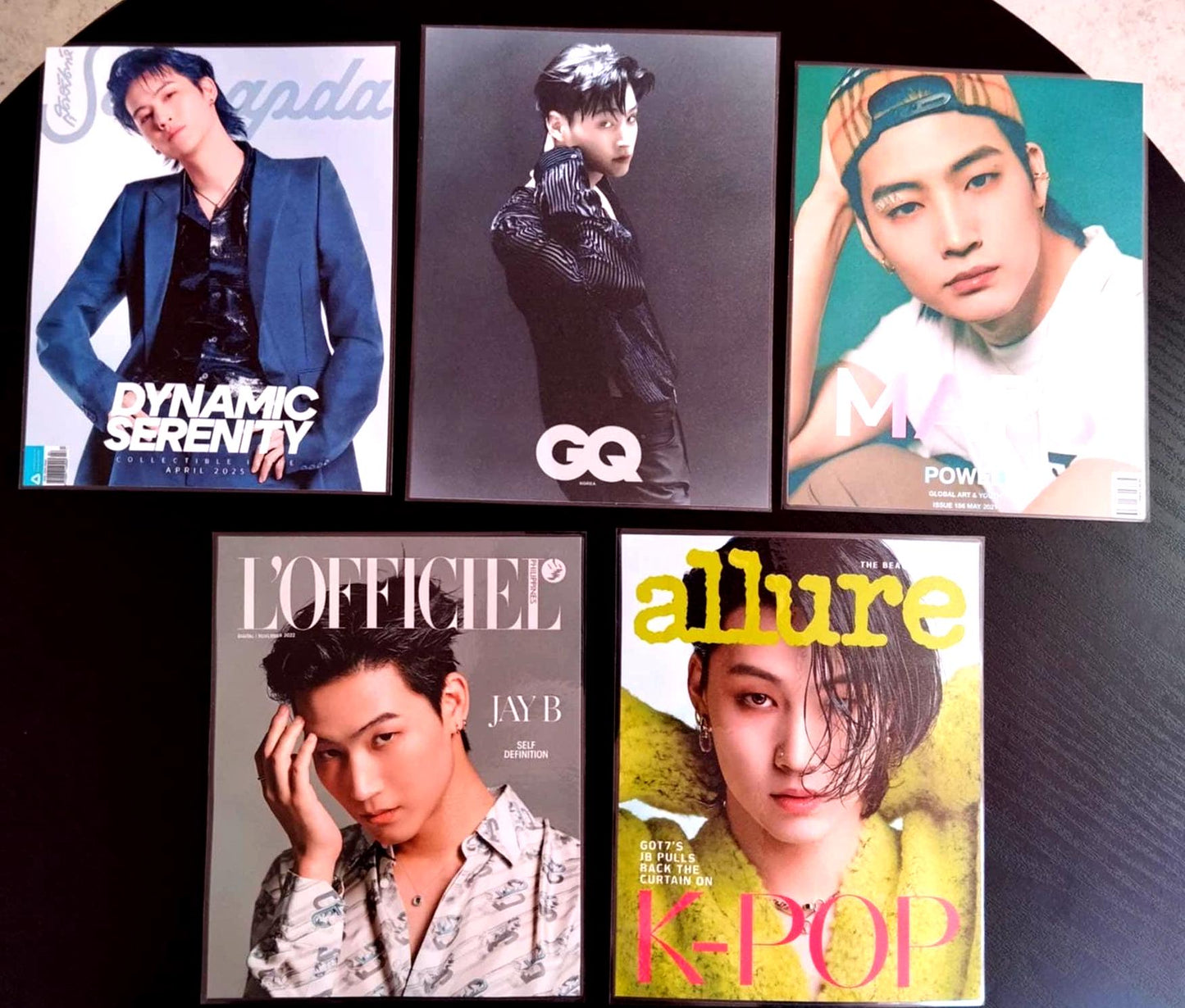 Lot 5 décorations K pop GOT7 Jay B