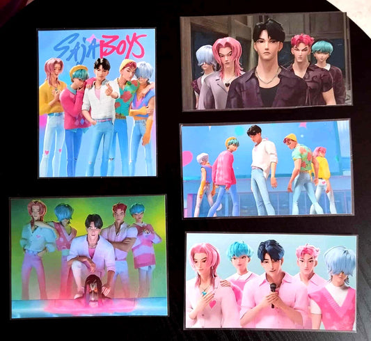 image principale de pack décoration k pop demon hunters saja boys huntrix