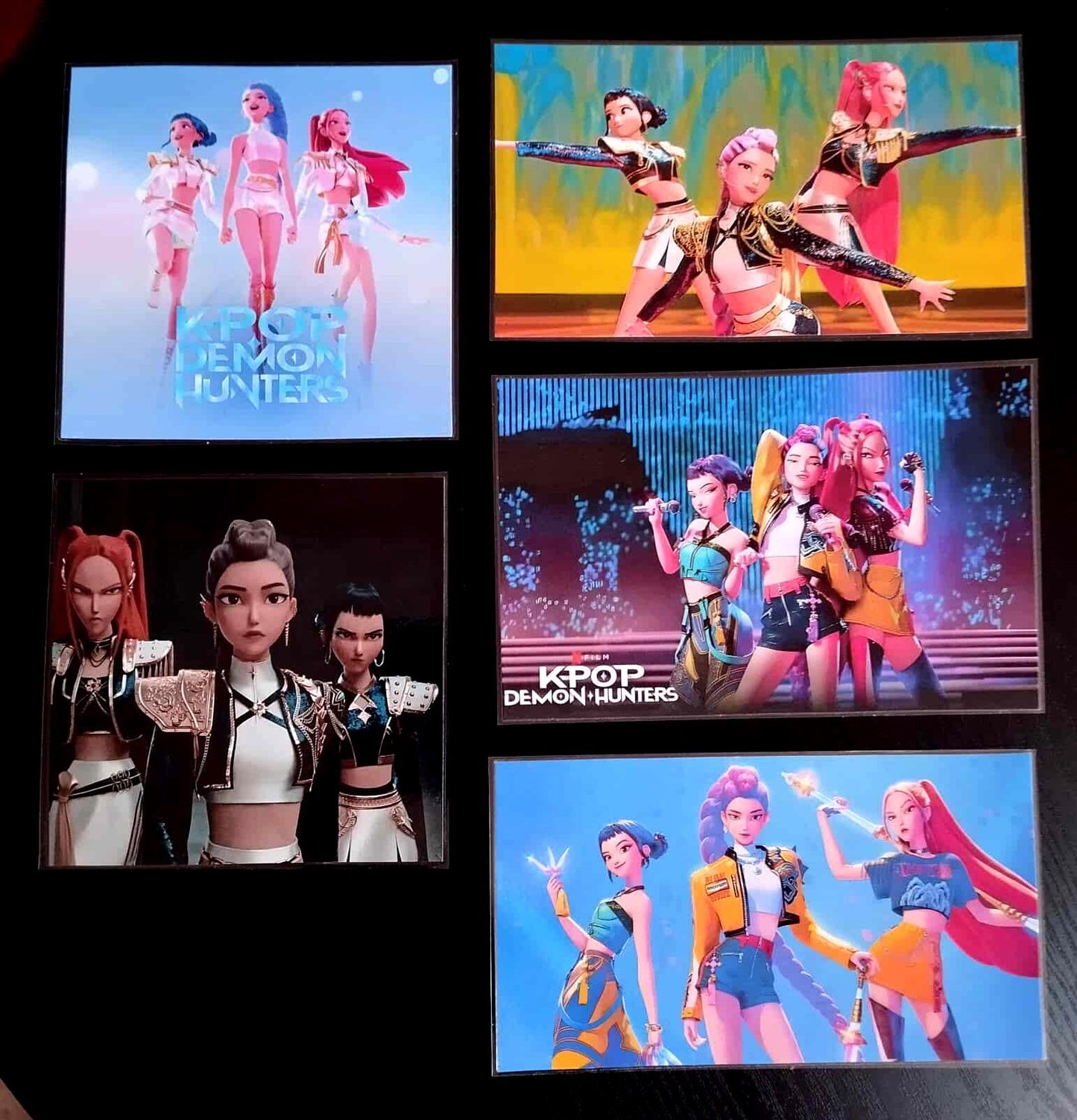 Pack 5 Décorations KPOP Demon Hunters–5 KPOP Demon Hunter HUNTRIX.