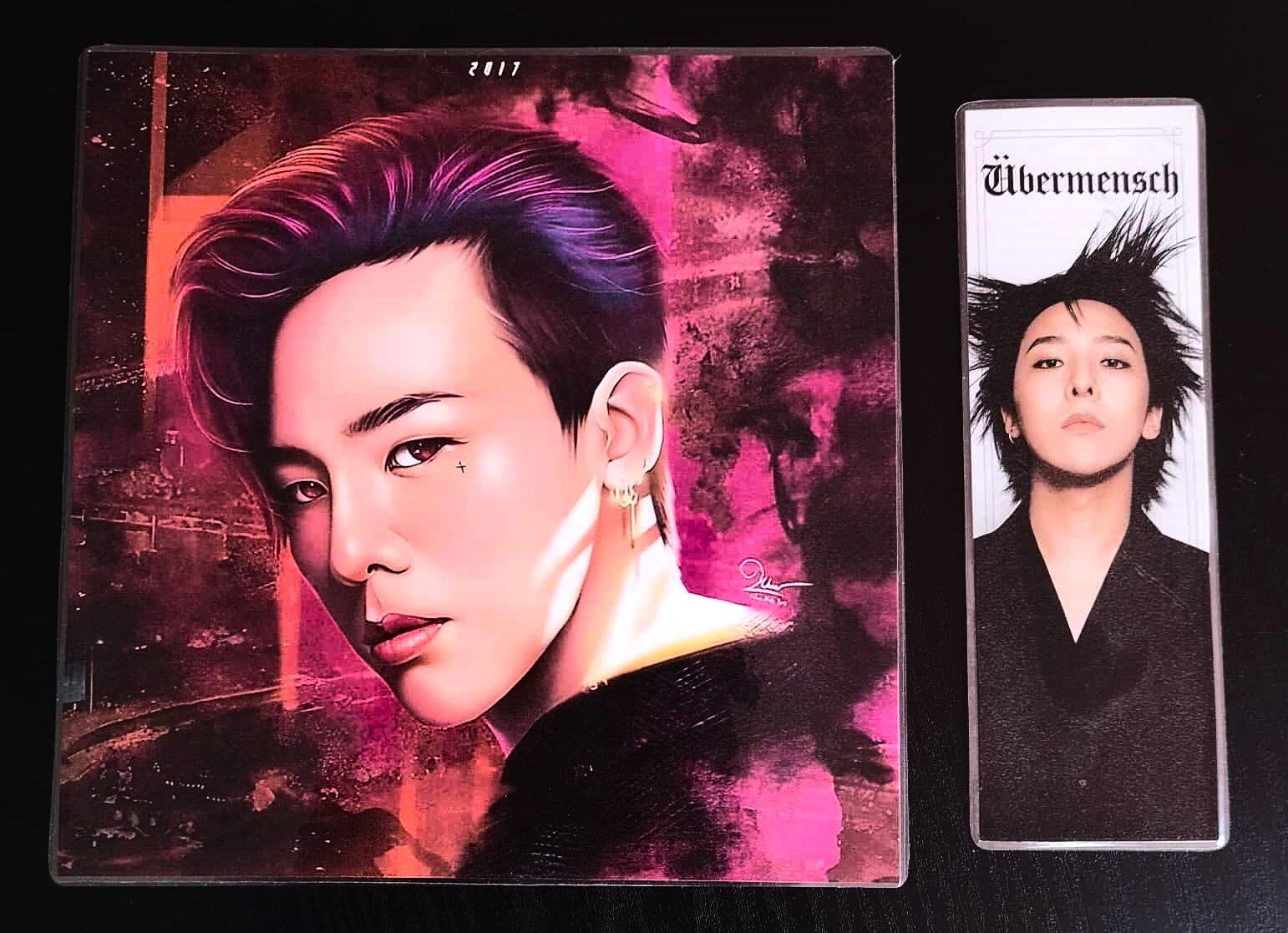 image principale de pack décoration k pop bigbang g dragon et marque pages