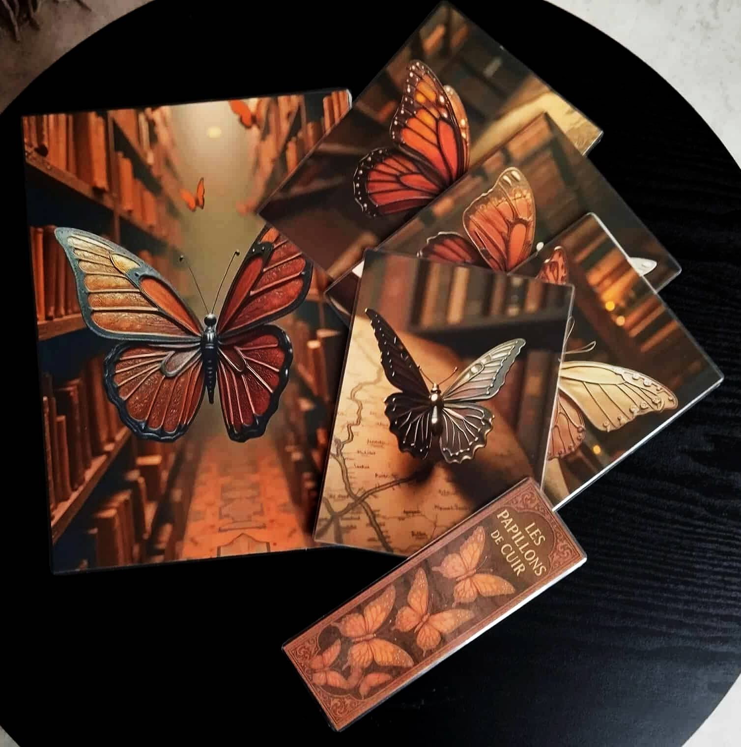 image principale de pack décoration l atelier des mondes perdus le relieur cycle 1 les papillons de cuir plus marque pages