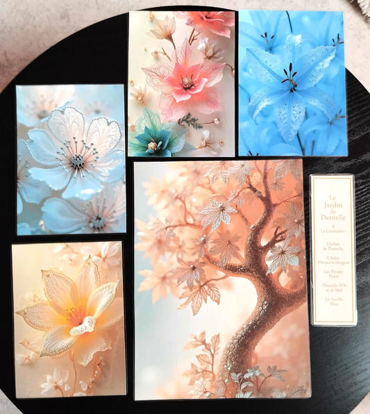 Pack décoration – L’Atelier des Mondes Perdus – La Couturière – Le Jardin de Dentelle