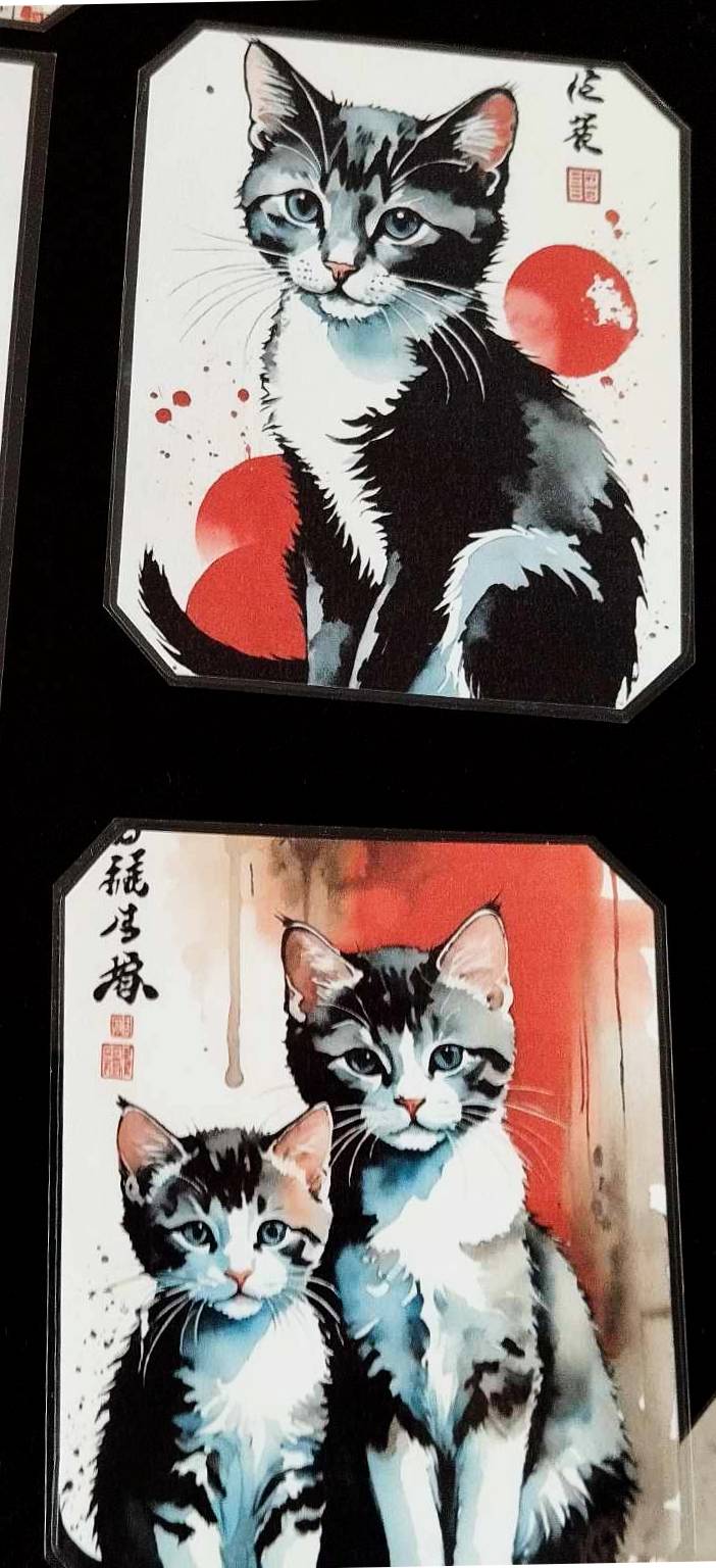 Pack décoration LES CHATONS style asiatique