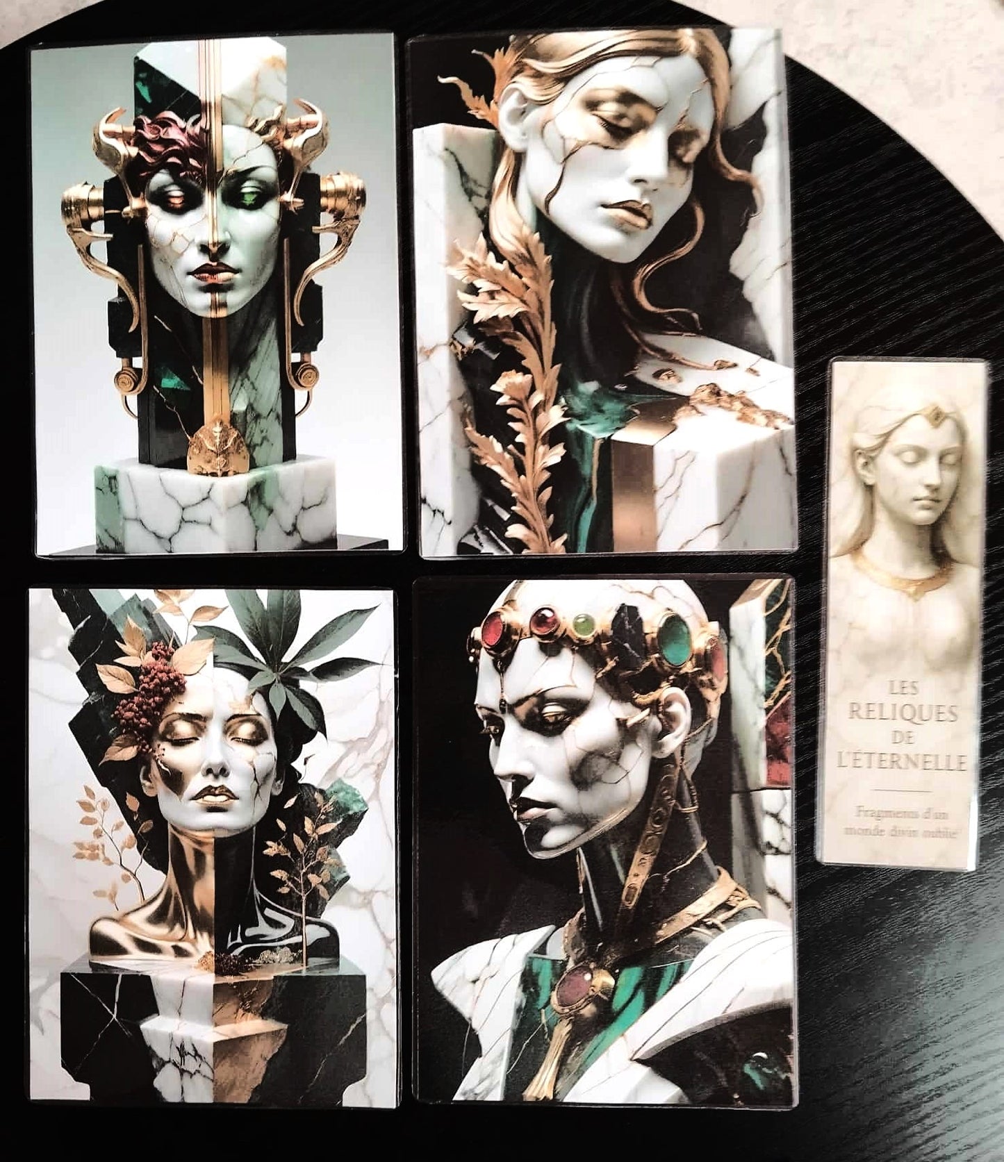 Pack décoration-l'atelier des mondes perdus-le sculpteur-les cinq reliques de l'éternelle