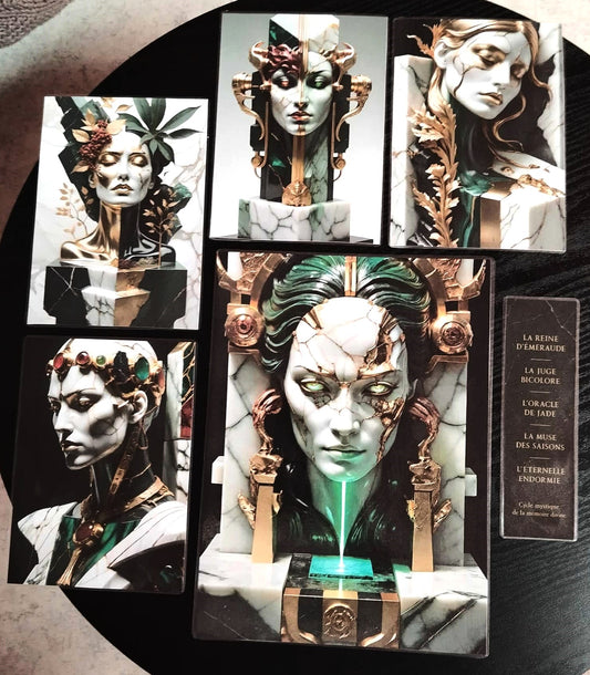 Pack décoration-l'atelier des mondes perdus-le sculpteur-les cinq reliques de l'éternelle