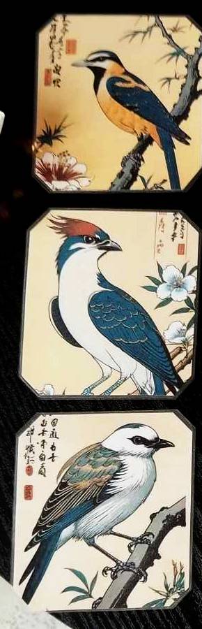 Pack décoration LES OISEAUX Style asiatique