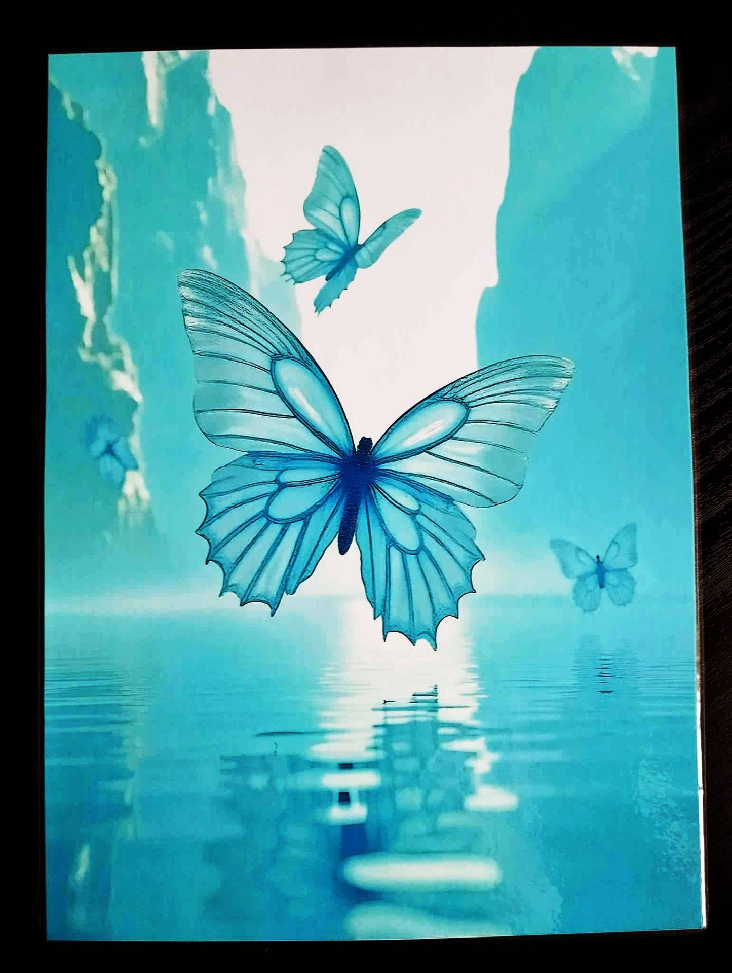 Pack décoration LE SOUFFLEUR DE VERRE Les papillons du froid + marque pages