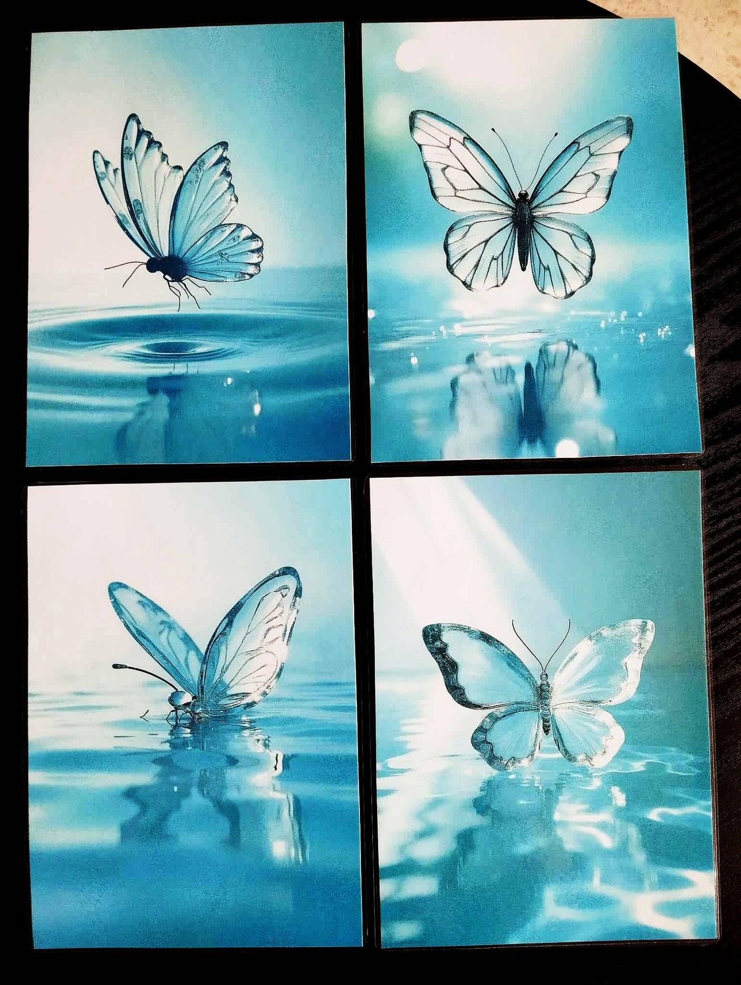 Pack décoration LE SOUFFLEUR DE VERRE Les papillons du froid + marque pages