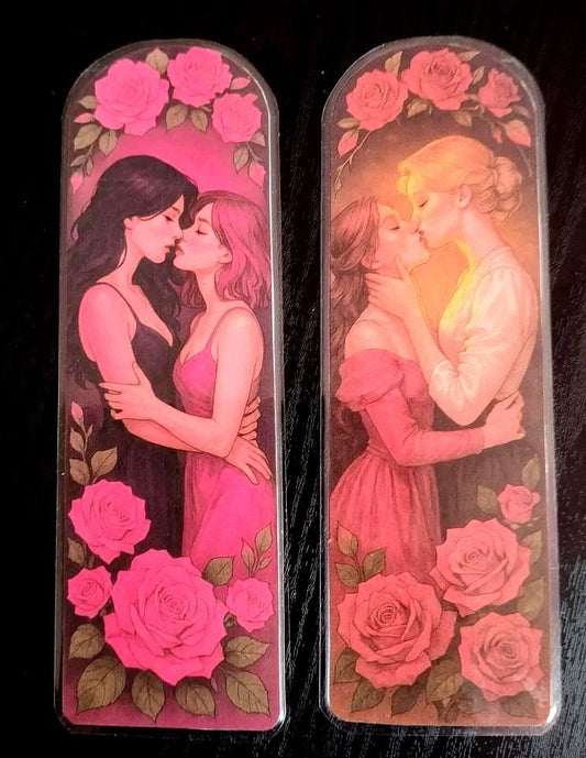 Yuri/GL  Bookmark – 17.5 x 5.5 cm – Laminated & Premium Finish 🌸