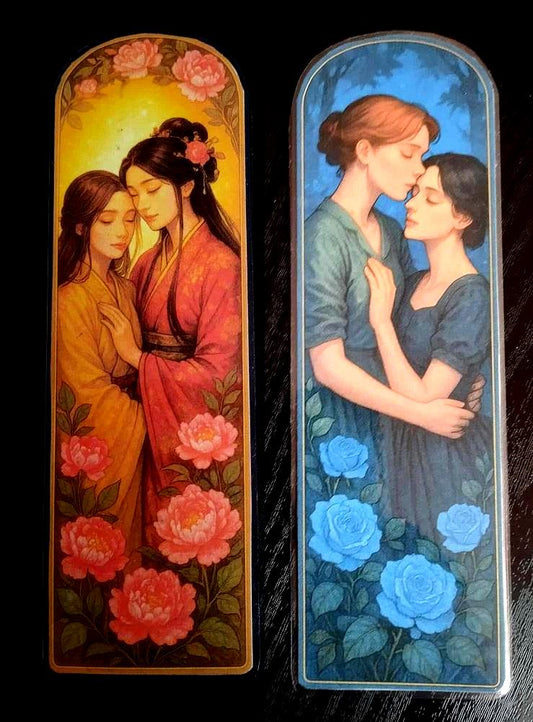 Yuri/GL  Bookmark – 17.5 x 5.5 cm – Laminated & Premium Finish 🌸