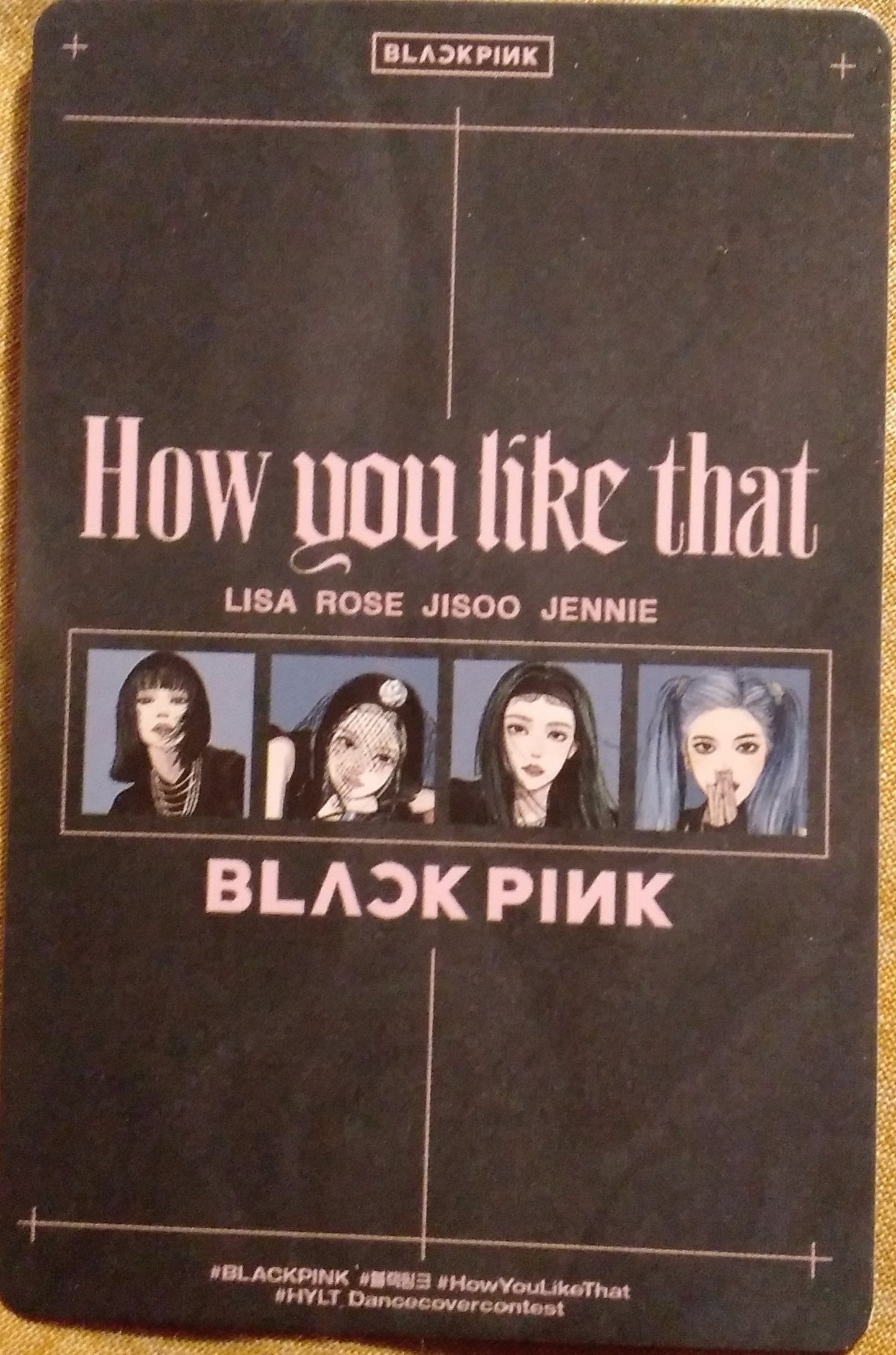 Photocard  BLACKPINK  How you like that  Jisoo