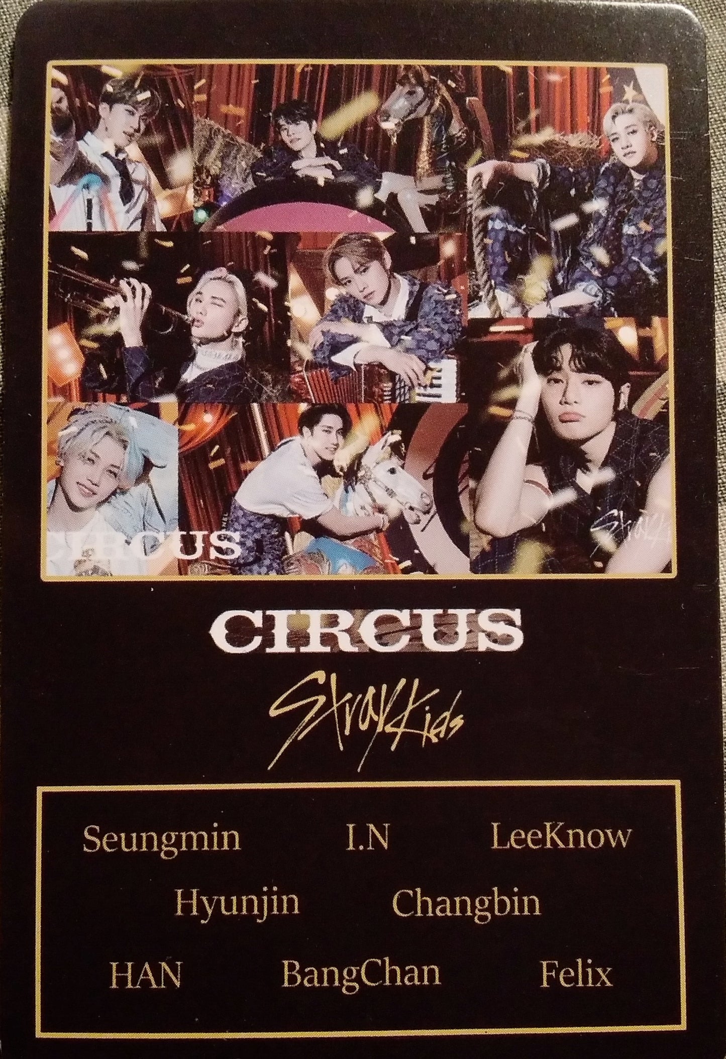 Photocard  STRAYKIDS  circus  Bang chan  Changbin