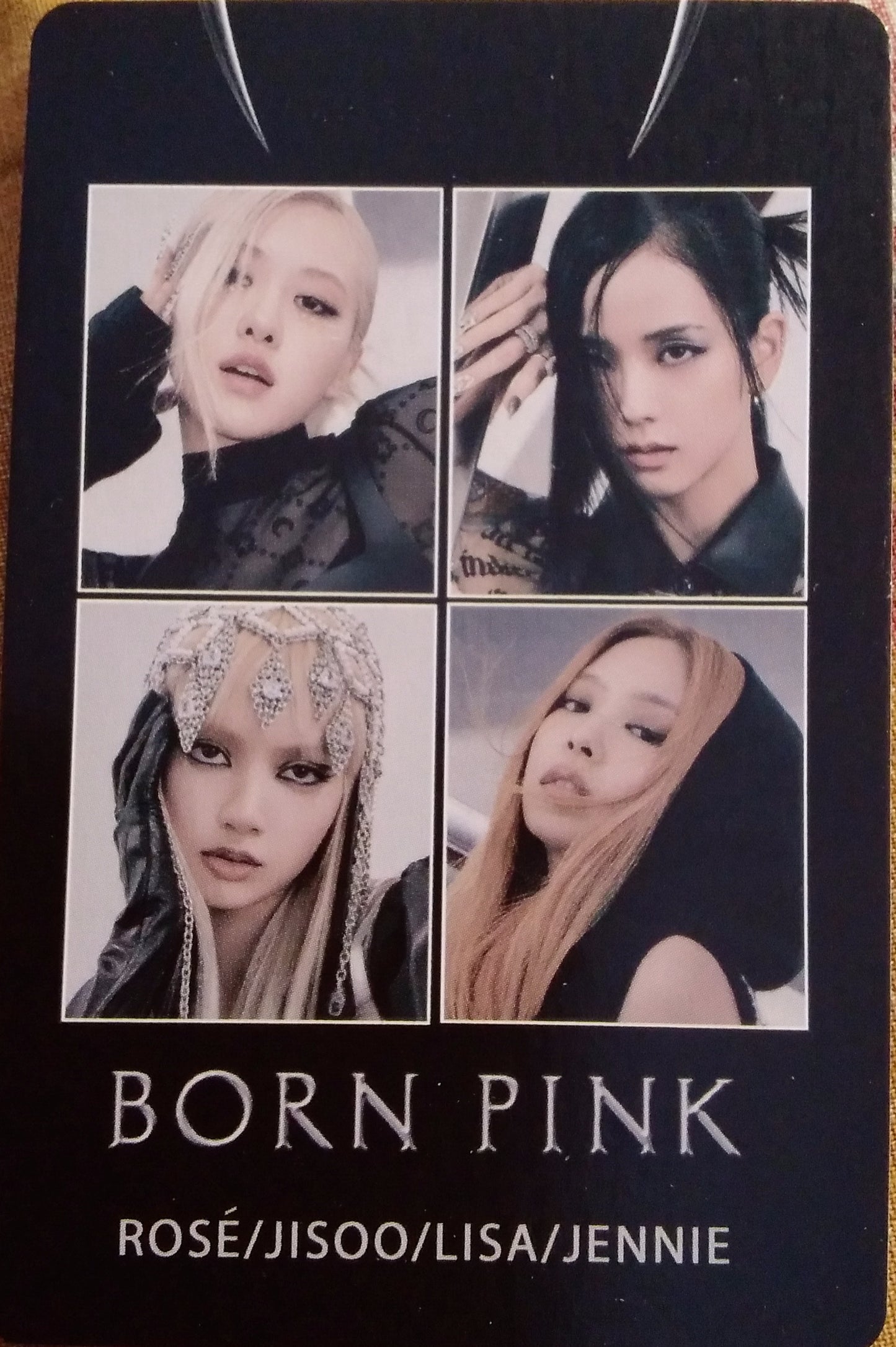 Photocard   BLACKPINK  Born pink..  Rose