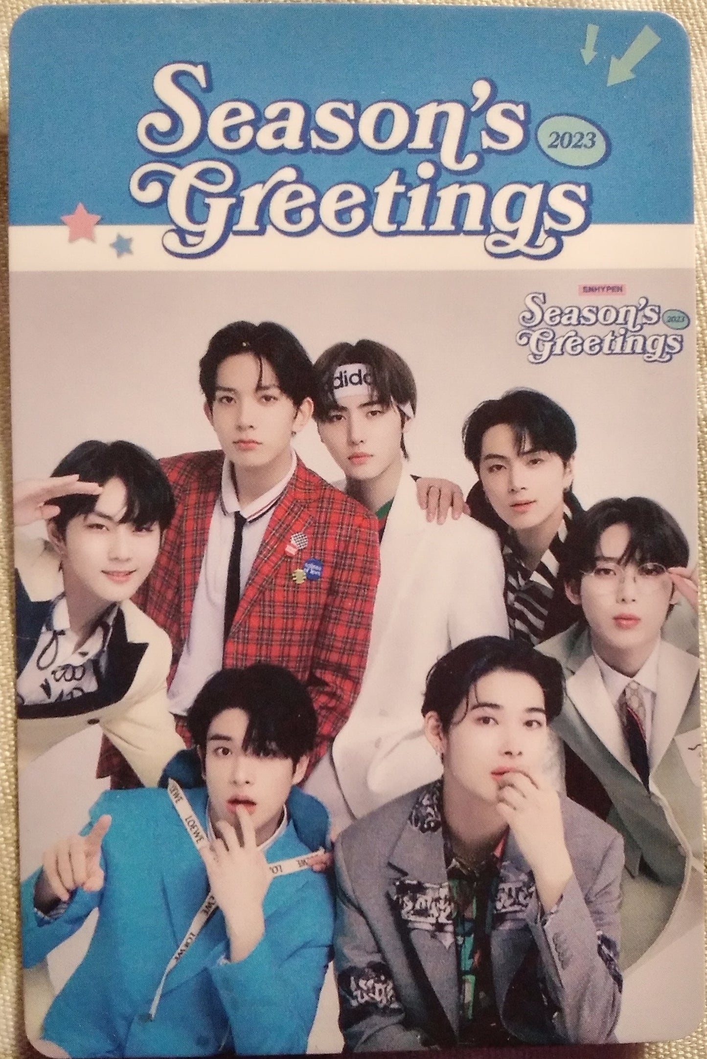 Photocard  ENHYPEN  Season s greetings Sung hoon