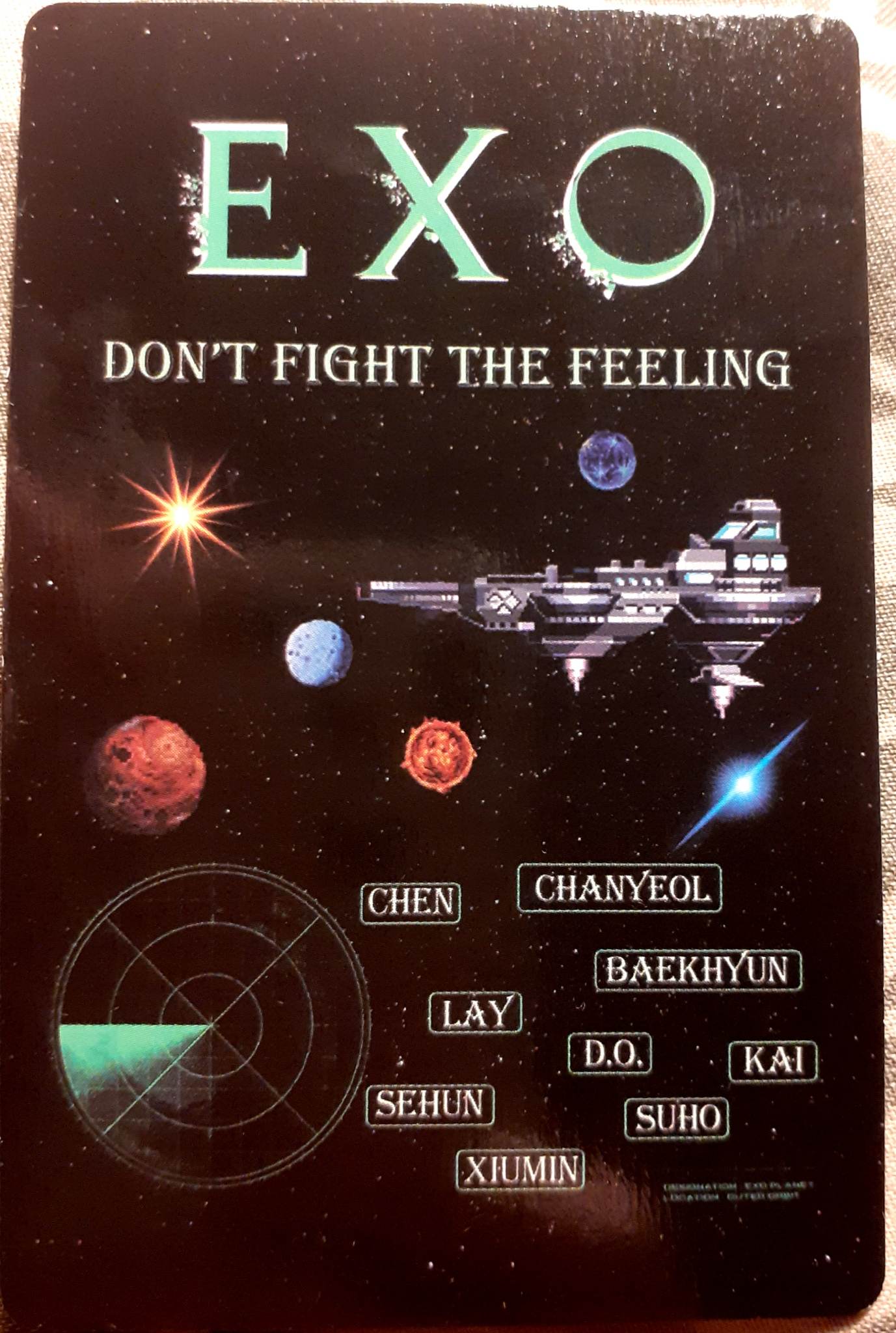 Photocard  EXO  Don t fight the feeling  D.O