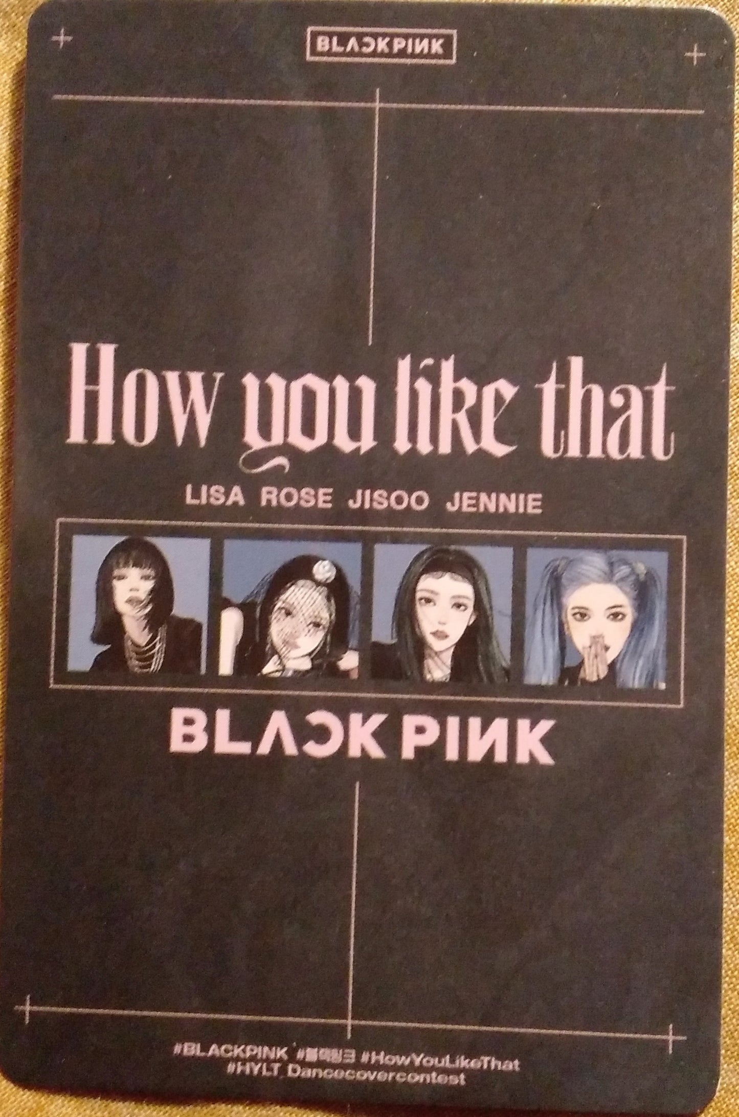 Photocard  BLACKPINK  How you like that  Jennie