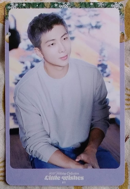 BTS Photocard  Little wishes 2021  holiday collection  RM.