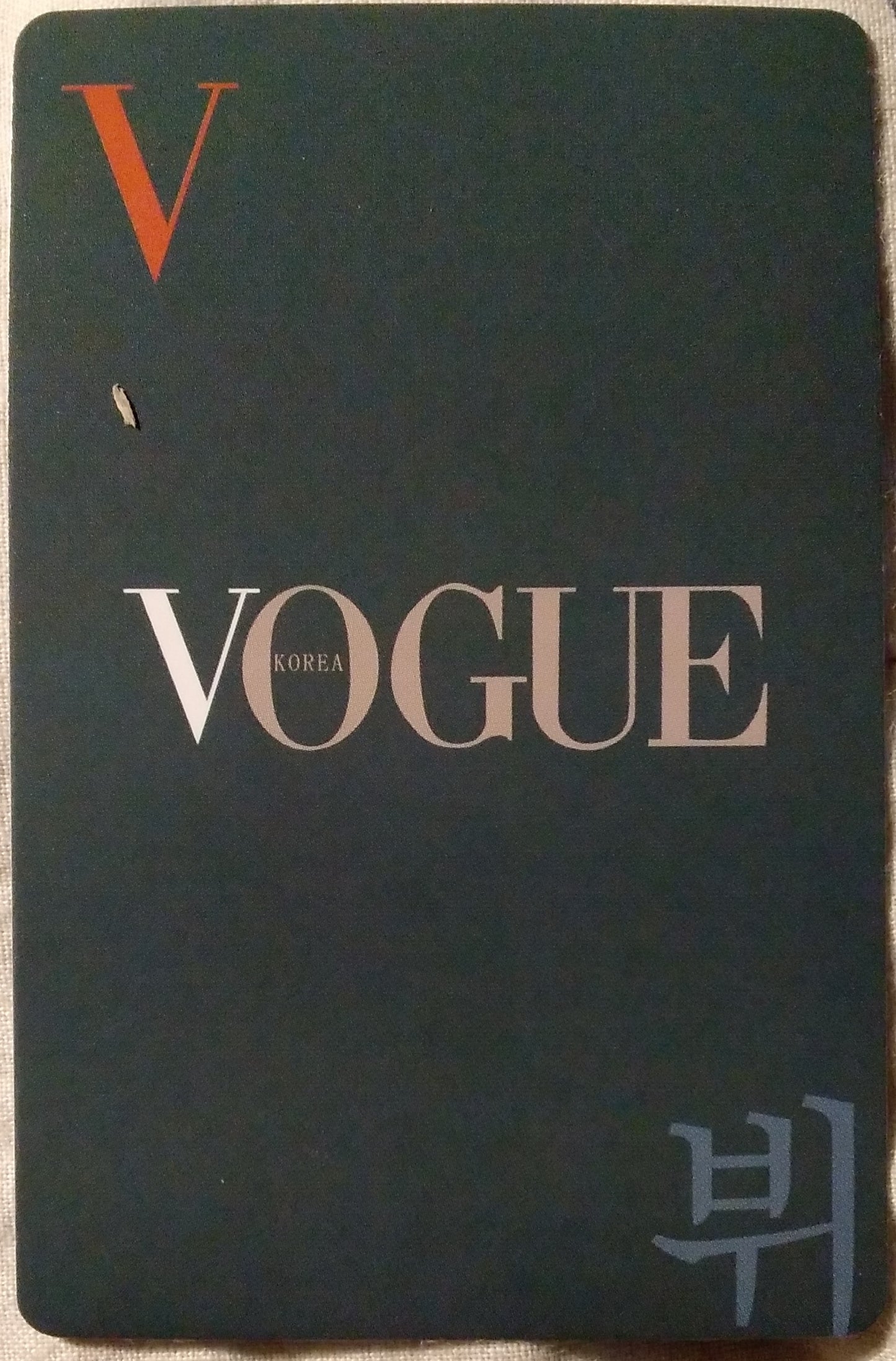 photocard Bts  Vogue V