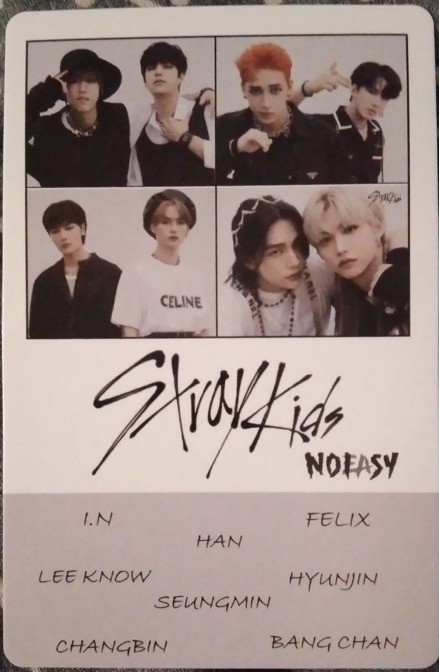 Photocard Straykids no easy yang jeong in et lee know