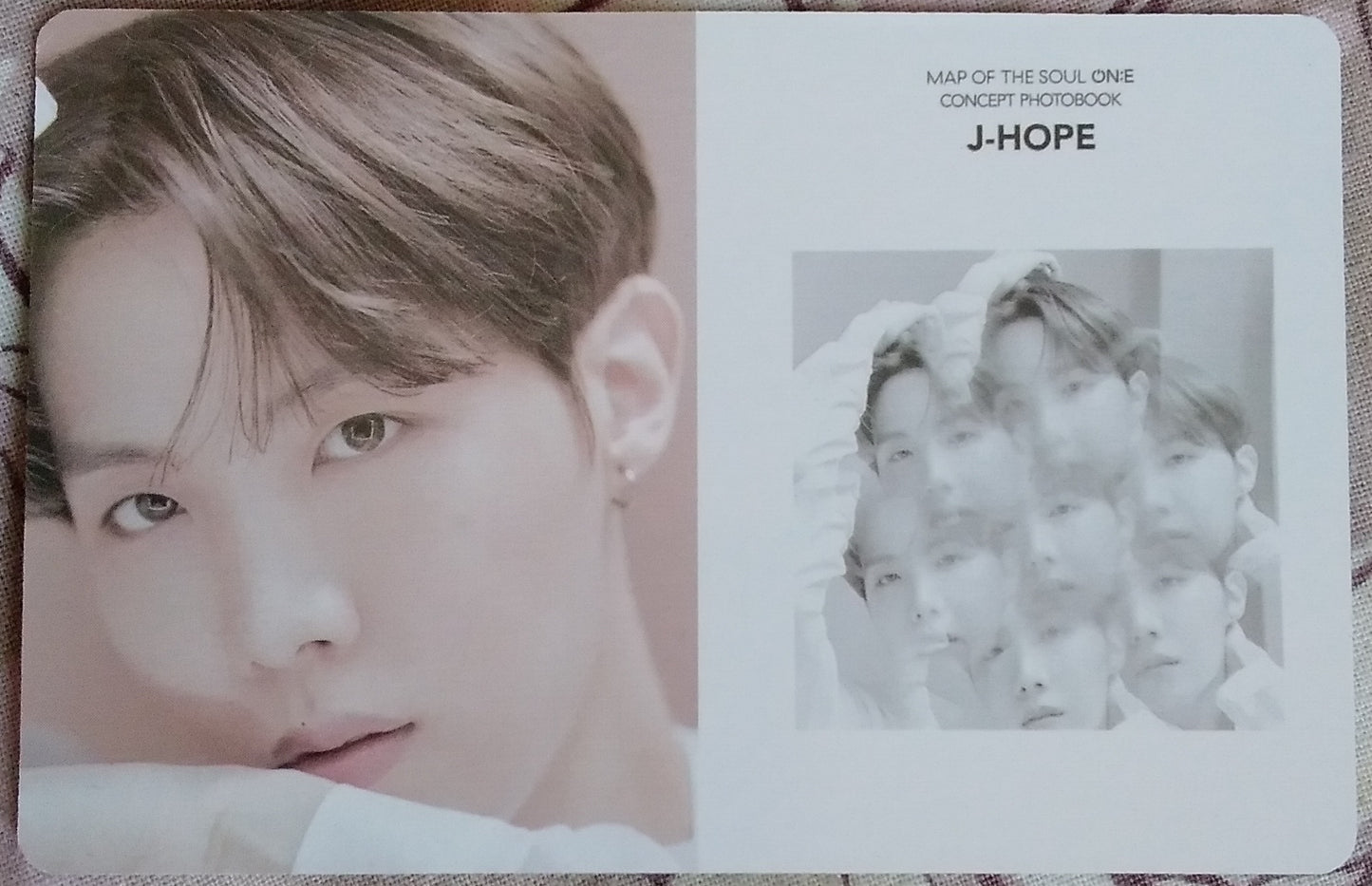 Photocard BTS  Map of the soul one  J HOPE