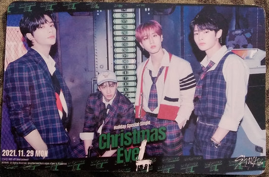 Photocard  STRAYKIDS  Christmas evel   Hyunjin, Bangchan, Han jisung, I.N.