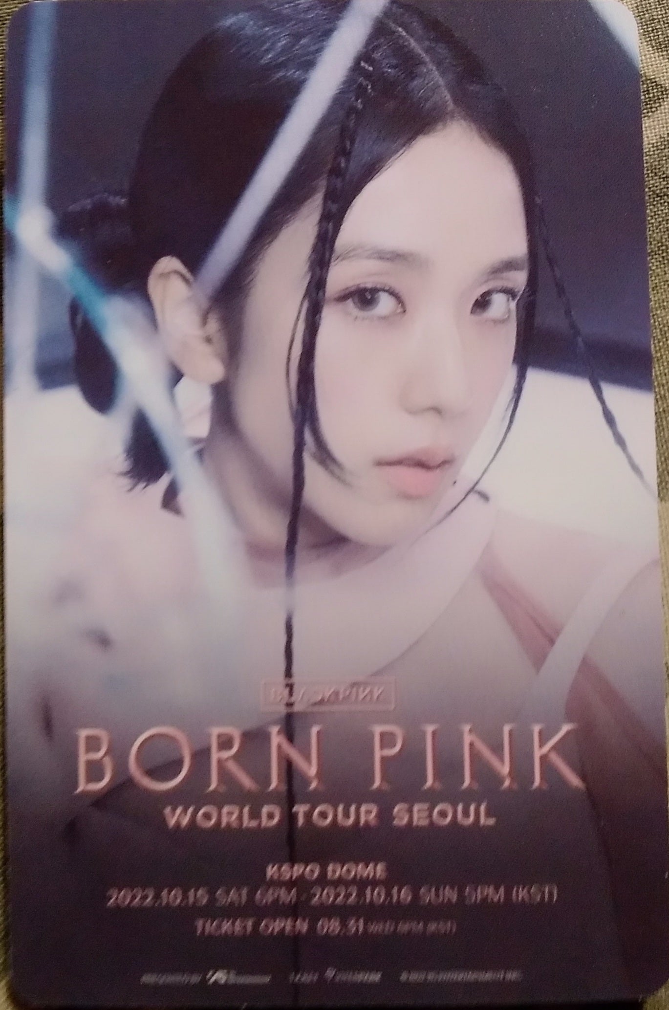 Photocard  BLACKPINK  Born pink  Shut down  Jisoo